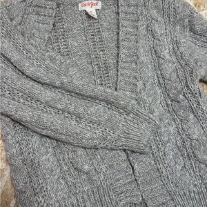 Cat & Jack Light Gray Knit Sweater EUC -3T